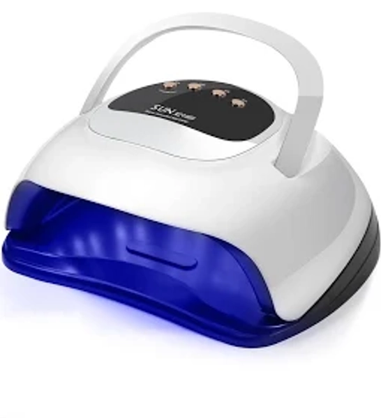 320W UV LED Nail Lamp with 72 Led Beads, Professional Nail Dryer Gel Polish Light, UV Nail Light with 4 Timer Settings, Nail Polish Curing Gel LED