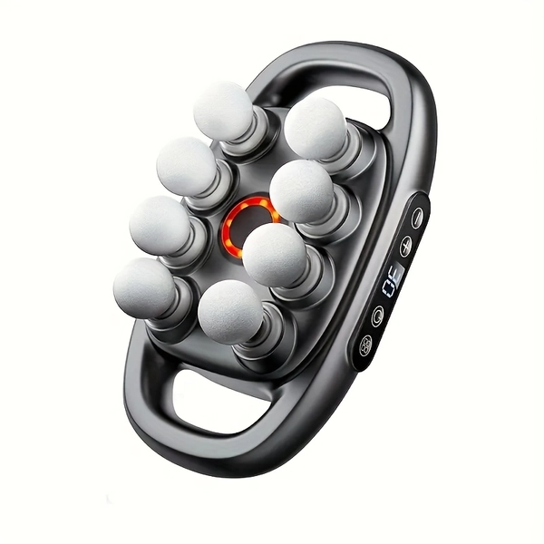 8-/16- Deep Tissue Percussion Massage Gun - Portable Muscle Relaxation Device with USB Rechargeable, Multi-Speed Settings & 8/16 Heads for Athletes,, Back, Neck, Leg & Full Body Massager (Ideal Gift)