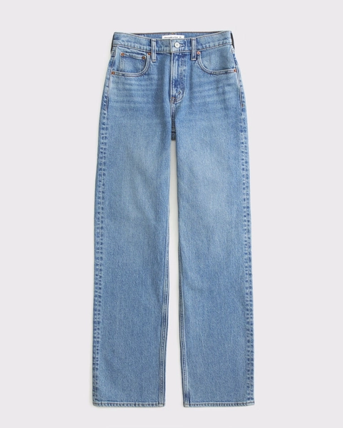 High Rise 90s Relaxed Cowboy Embroidered Jean