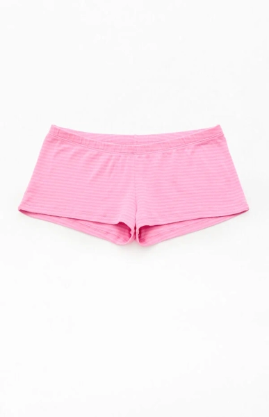 Pink Striped Boxer Boyshorts