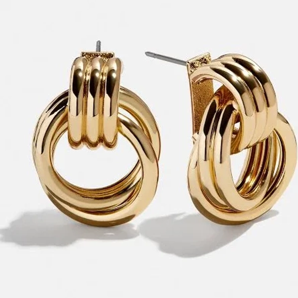 BaubleBar Interlocking Hoop Earrings