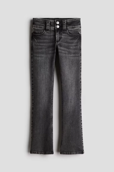 Bootcut Low Jeans - Denim black