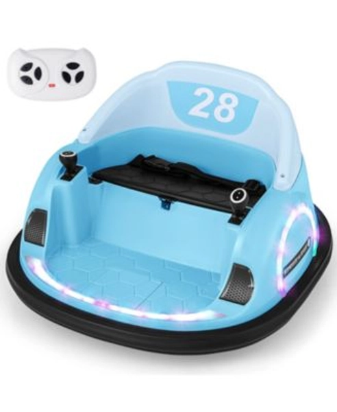 12V Electric 360° Spin Car Toy Ride on Bumper Car for Toddlers with Remote Control