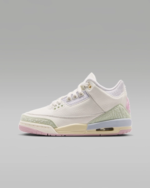 Air Jordan 3 Retro "Sail and Jade Aura" Big Kids' Shoes