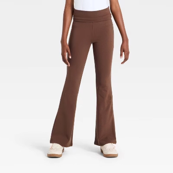 Girls' Super-Soft Flare Leggings - art class™ Brown XL