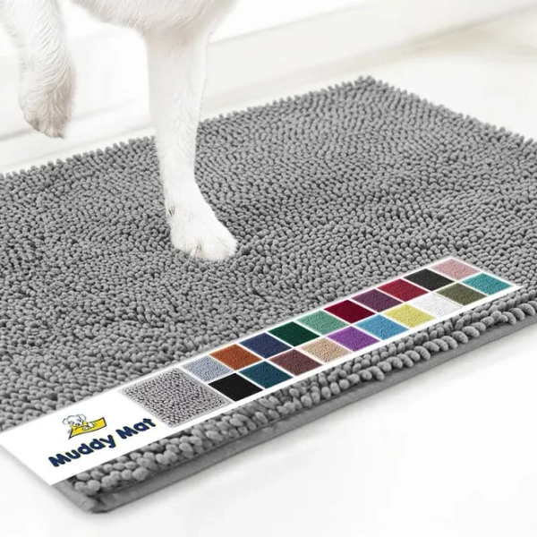 Muddy Mat - Anti-Mud Dog Door Mat Grey / 2ft x 10ft