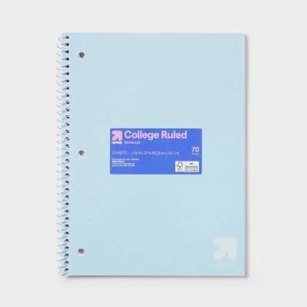 up&up College Rule Spiral Notebook