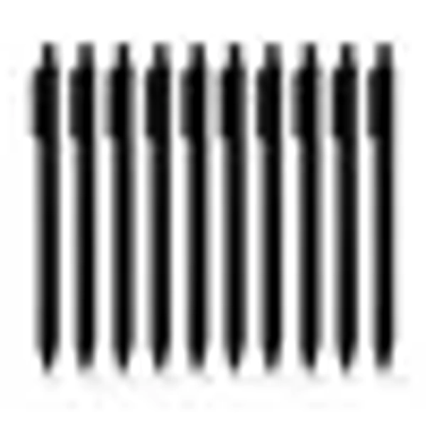 Kaco Gel Pens, 0.5 mm Fine Point, Black Ink 10 Count, Quick Dry Smooth Writing, Aesthetic Office Supplies Refillable Retractable Low Center of Gravity