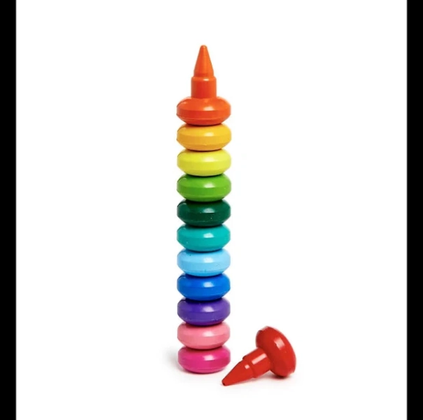 Rainbow Stack Finger Crayon Set
