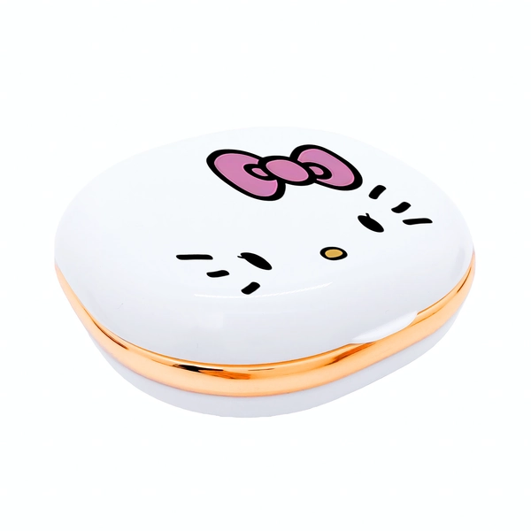 1pc Sanrio Licensed Hello Kitty Bow Dental Storage Case - Cute Retainer &amp; Aligner Holder Box with Hello Kitty Face &amp; Bow, Denture Case for Orthodontic, Travel-Friendly Plastic Organizer Suitable for Daily Use, &amp; s