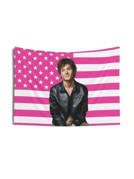 Mason Thames Black Leather Jacket Tapestries, Mason Thames Pink Flag, Mason Thames Indoor Wall Tapestries