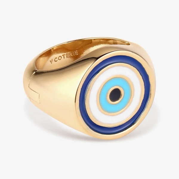 V Coterie Enamel Evil Eye Charm