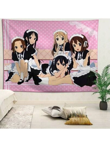 K-ON!Anime Tapestry Wall Hanging Bohemian Wall Tapestries Mandala Home Decor Accessories 1PC 100X150cm
