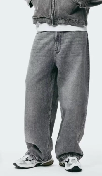 Super Baggy Jeans - Denim grey