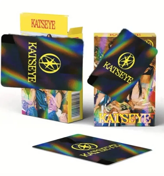 Katseyephotocatds, Cortis photo cards, Lomocards, 30pcs KATSEYE LOMO CARDS - Laser-Cut High Cards with Vibrant Colors Durable Bamboo Cardstock for
