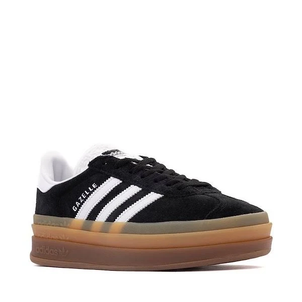 Womens adidas Gazelle Bold Athletic Shoe - Core Black / Cloud White - Size 7.5