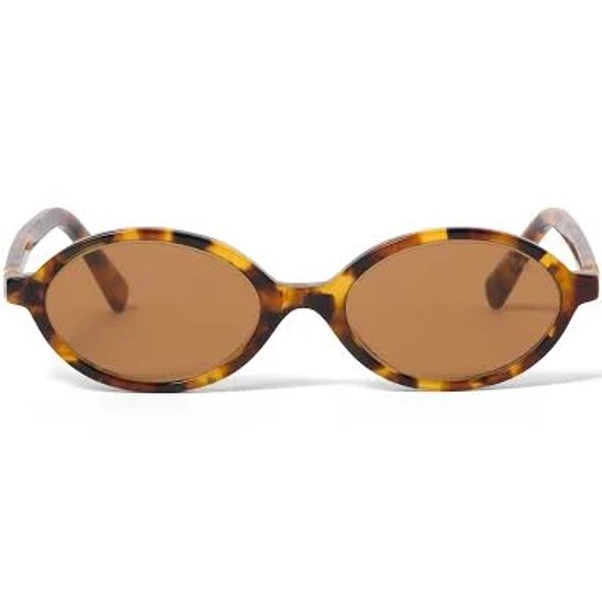Miu Miu Regard Oval Sunglasses with Cork Tortoiseshell Lenses