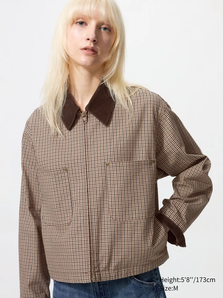 Chaqueta corta cremallera estampada para Unisex | UNIQLO ES