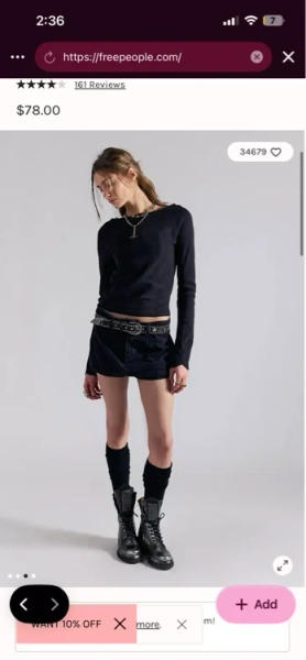 We The Free Gallivanting Peekaboo Skort