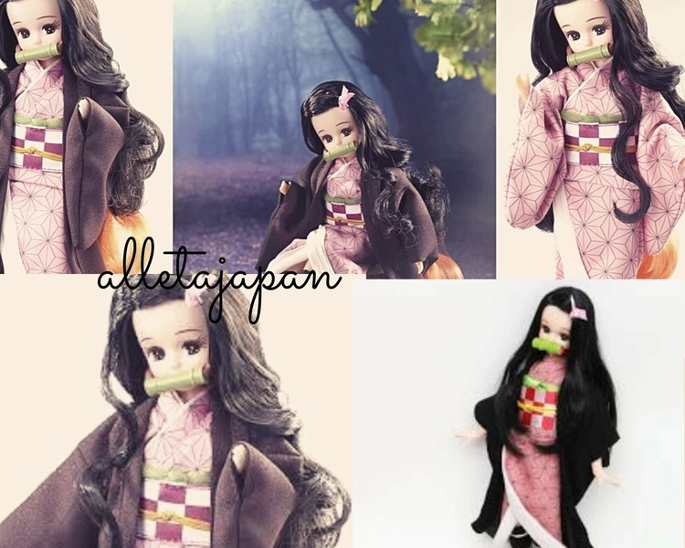 Demos Slayer Nezuko Kamado Licca-chan Doll TAKARA TOMY Toy Anime Figure Anime