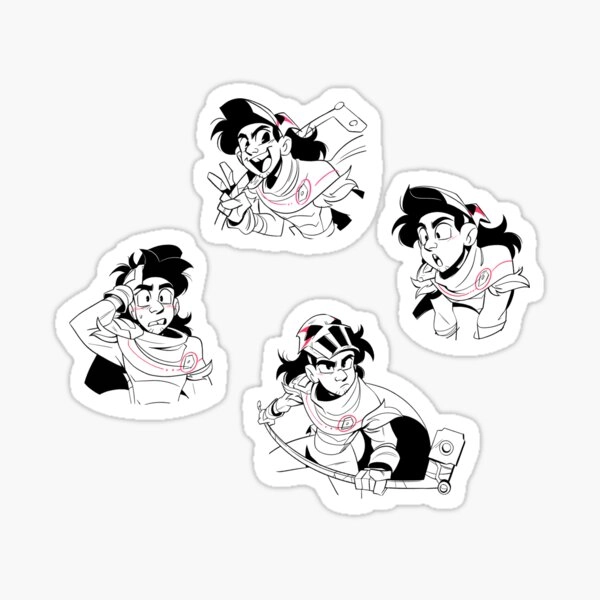 Casey Jr Doodle Set 6 Sticker