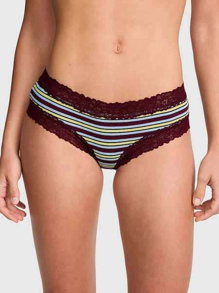 PINK Wink™ Lace-Trim Cheeky Panty
