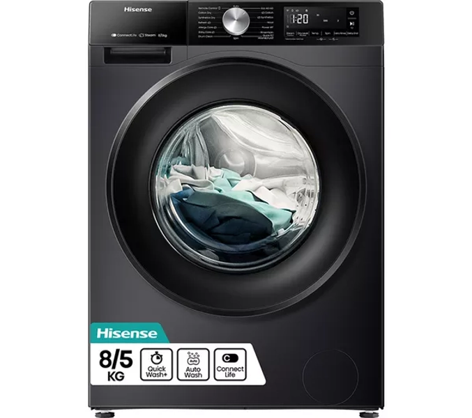 HISENSE 3S Series WD3S8043BB3 WiFi-enabled 8 kg Washer Dryer - Black