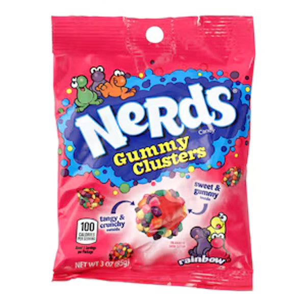 Nerds Candy Gummy Clusters, 3-oz. Bags