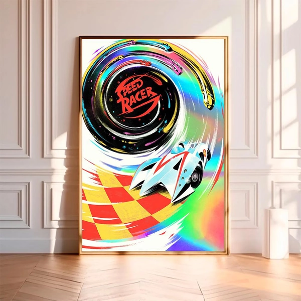 Speed Racer--Movie Poster,High Quality Canvas Print, Wall Art, Room Decor, Art Poster For Gift Unframed