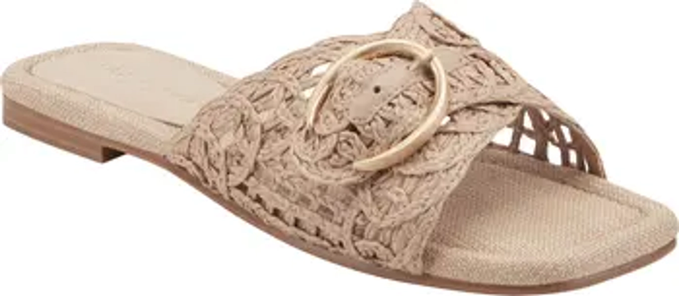 Nacole Slide Sandal in ivory