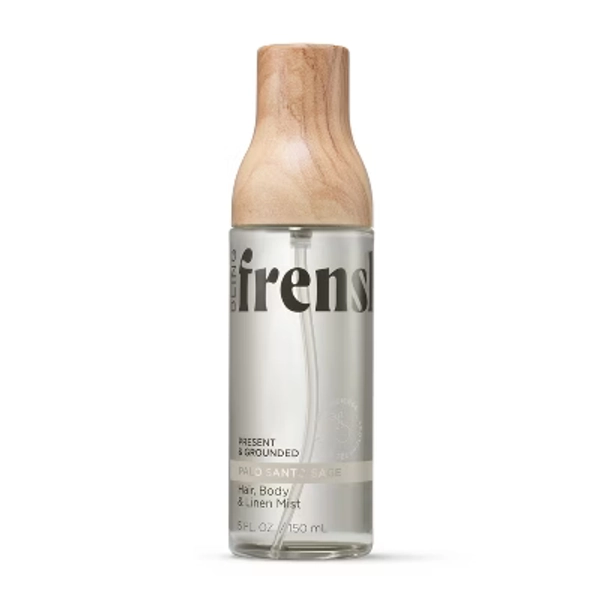 Being Frenshe Women's Hair, Body & Linen Mist Body Spray with Essential Oils - Palo Santo Sage - 5 fl oz