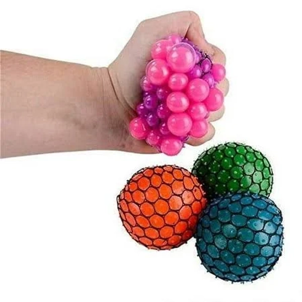 Neon Mesh Squish Ball 3 Pack