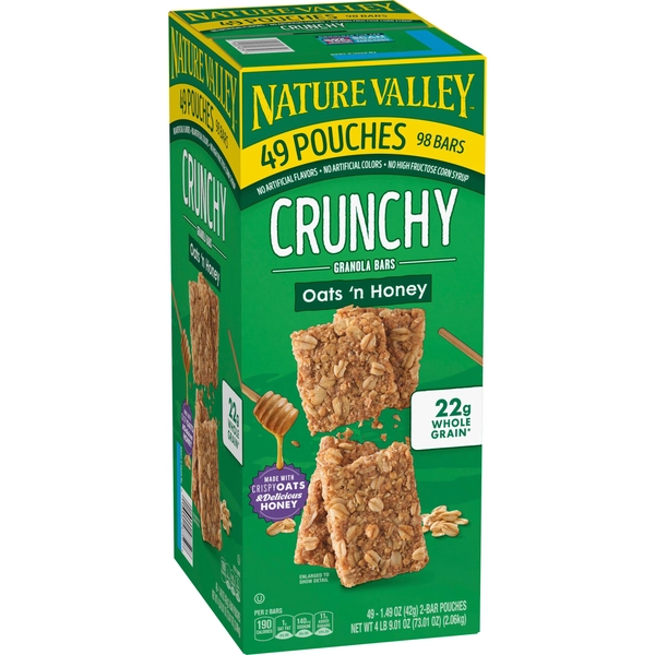 Nature Valley Oats 'n Honey Crunchy Granola Bars, 49 ct.