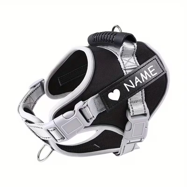 custom name patch dog harness reflective   pet harness - Temu United Kingdom