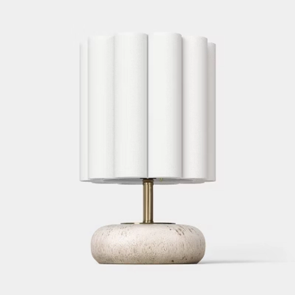 Mini Faux Wood Lamp White - Room Essentials™
