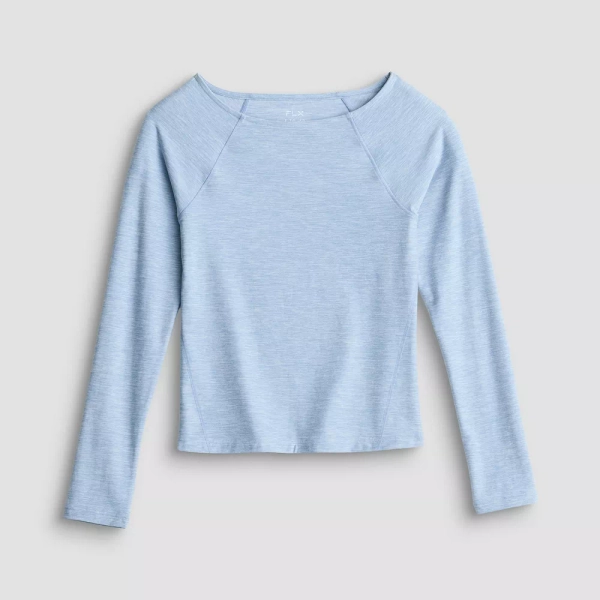Girls 7-16 FLX Wander Ballet Neck Top