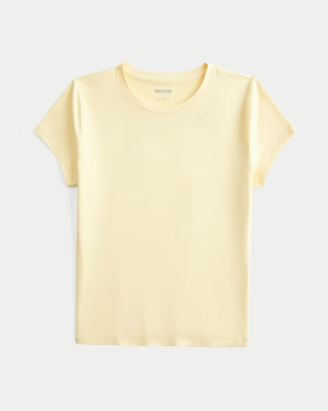 Smooth Seamless Fabric Crew Baby Tee