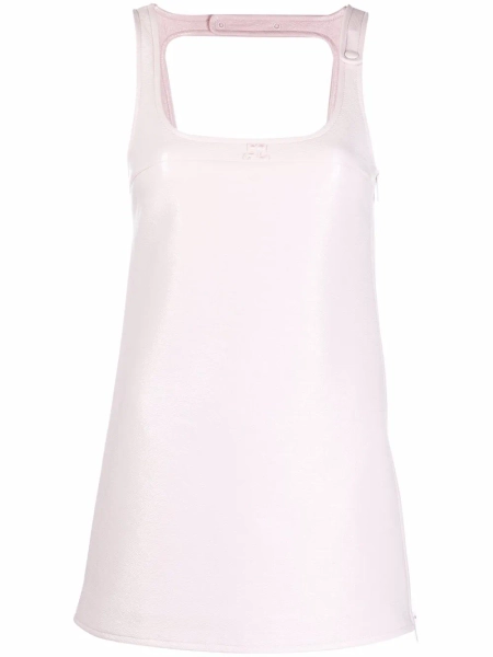 Courrèges robe courte à design sans manches | 44