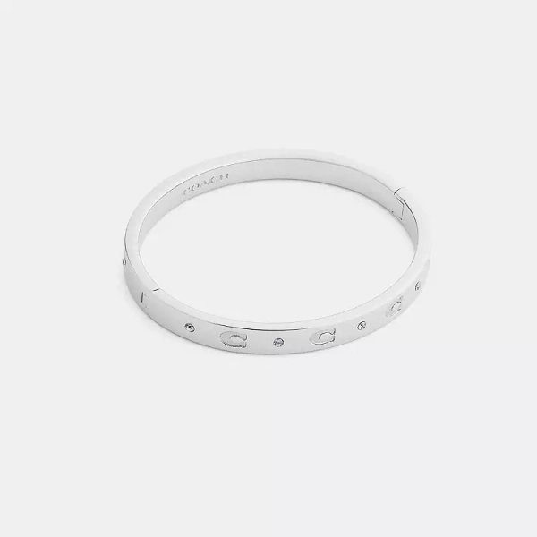 Repeated C Hinged Bangle