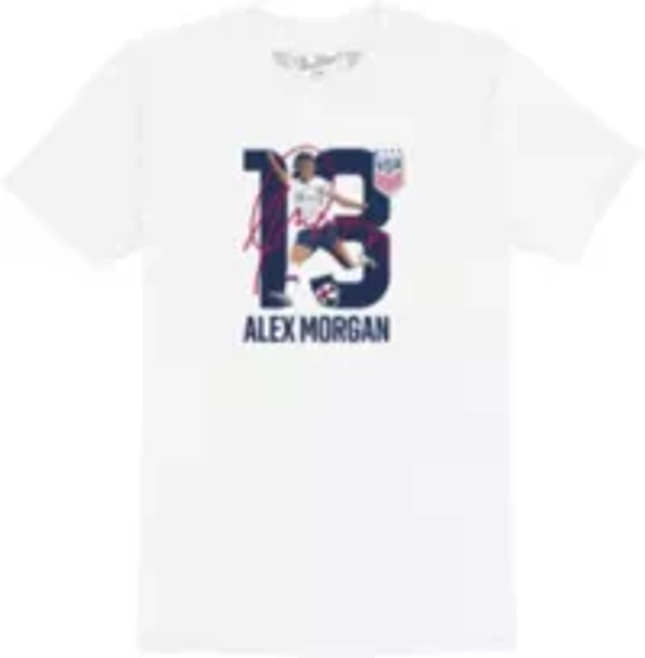 Retro Brand Youth USA Alex Morgan #13 White T-Shirt