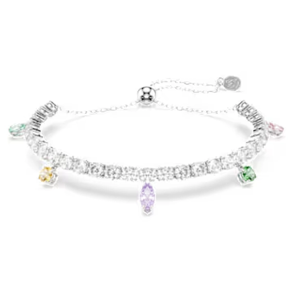 Ariana Grande x Swarovski bracelet, Mixed cuts, Multicolored, Rhodium plated