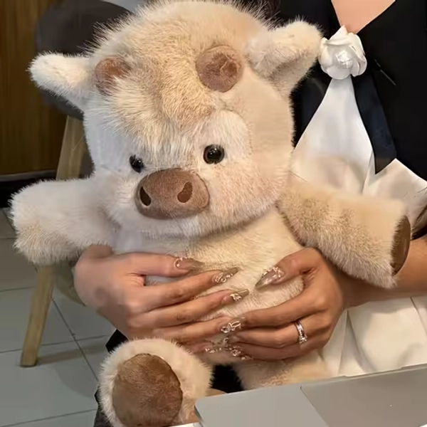 40cm 15 74in kawaii highland cow stuffed animal soft plush - Temu