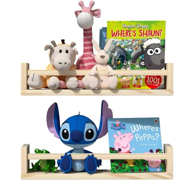 Classic Nursery Shelves Set of 2