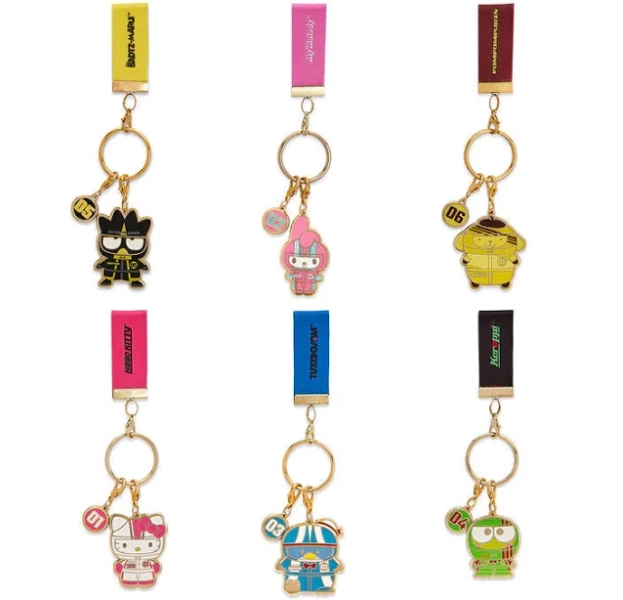 Hello Kitty and Friends Tokyo Speed Enamel Keychain
