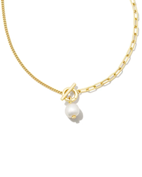 Leighton Convertible Pearl Chain Necklace