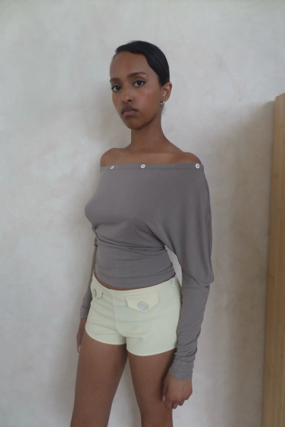 The Ballad Button Longsleeve (Mushroom) — Caspar The Label