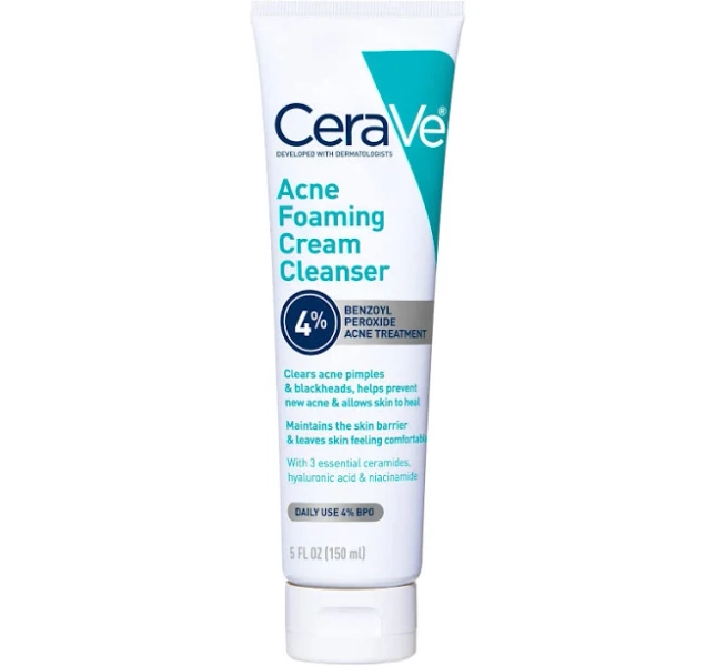 CeraVe Acne Foaming Cream Cleanser