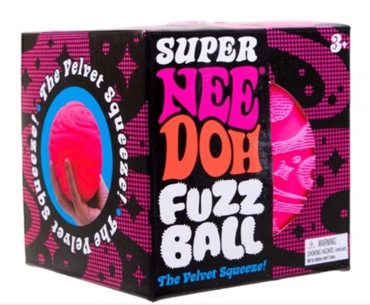 Nee Doh Super Fuzzball, 1 random color