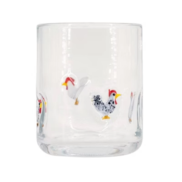 Madison Home 16 fl oz Icon Glass Tumbler Rooster