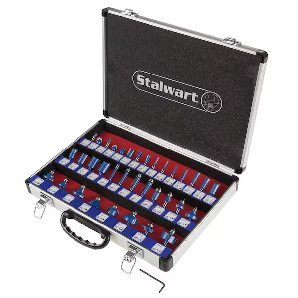 Stalwart Carbide Tipped Router Bit Set (35-Piece) HW5500003